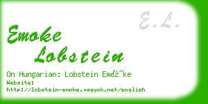 emoke lobstein business card
